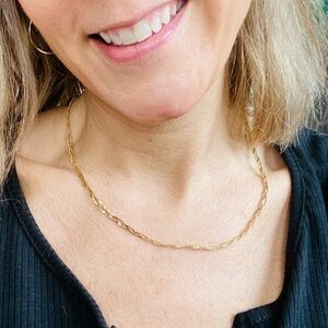 Live It Up Braided Chain Necklace